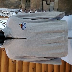 SPORT TEK SWEATSHIRT WITH " THE FISHERMANS" FRONT ZIP Large